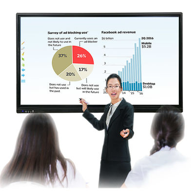 Smart 65 Inch Interactive Whiteboard Infrared Education Interactive Flat Panel