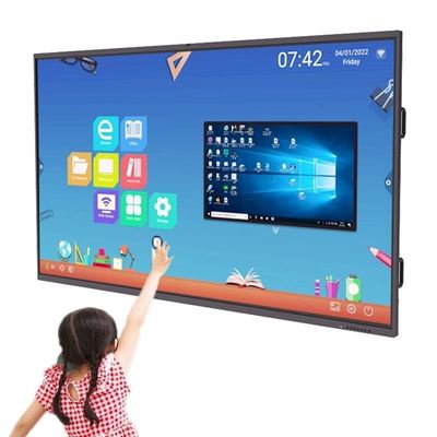 86-calowy interaktywny płaski panel 4K UHD do edukacji Multi-touch Screen Android 12 OS